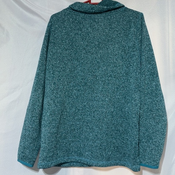 Eddie Bauer Women Sweatshirt Marled Cowl Neck Drawstring Soft Size XL - Picture 4 of 6